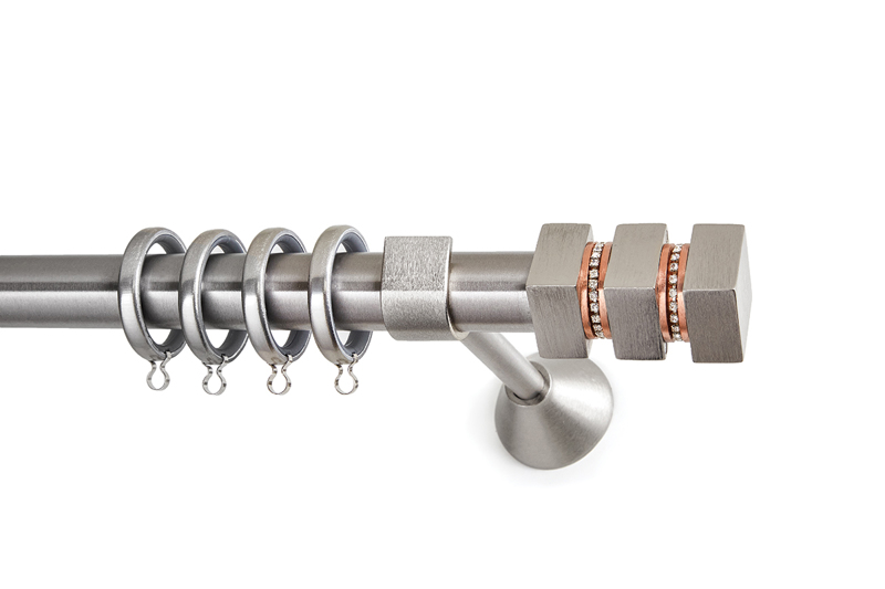 Anartisi Κουρτινόξυλο Φ25 Santorini 2 Nickel/Copper